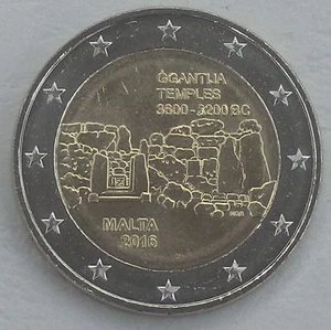 Commemorative coin Malta 2016 Temple From Ggantija uncirculated - Picture 1 of 1