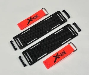 XTREME RACING TRAXXAS XRT CARBON FIBER BATTERY TRAYS (2) 8S RTR RACE TRUCK 4WD - Picture 1 of 1