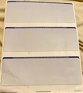 Blank Business Checks Print At Home. 5$ For 30 Checks (10x3 Sheets ) Financial - Picture 1 of 4