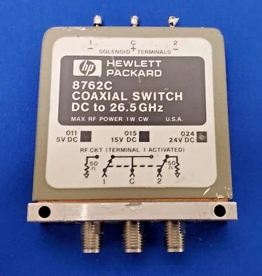 HP 8762C OPT 024 Coaxial Switch DC-26.5GHz - Image 1 of 3