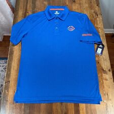 Boise State Broncos Polo Shirt Mens Large Blue Colosseum Casual Golf Rugby