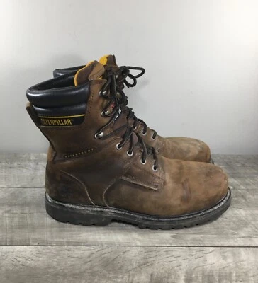 Botas masculinas Cat Caterpillar Salvo 8" biqueira de aço impermeável trabalho Thinsulate tamanho 10.5 - Imagem 1 de 4
