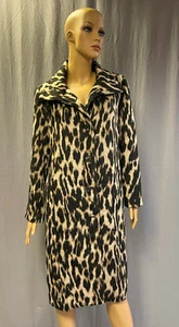 NEW CHICO'S $199 ANIMAL PRINT PLUSH COAT JACKET SZ 0 4/6 - Picture 1 of 3