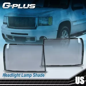 Fit For 07-2013 GMC Sierra 1500 2500HD 3500HD Smoked Headlight Replacement Lens - Imagen 1 de 12