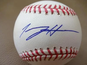 TOMMY HANSON ATLANTA BRAVES SIGNED AUTOGRAPHED ROMLB BASEBALL W/COA - Picture 1 of 2