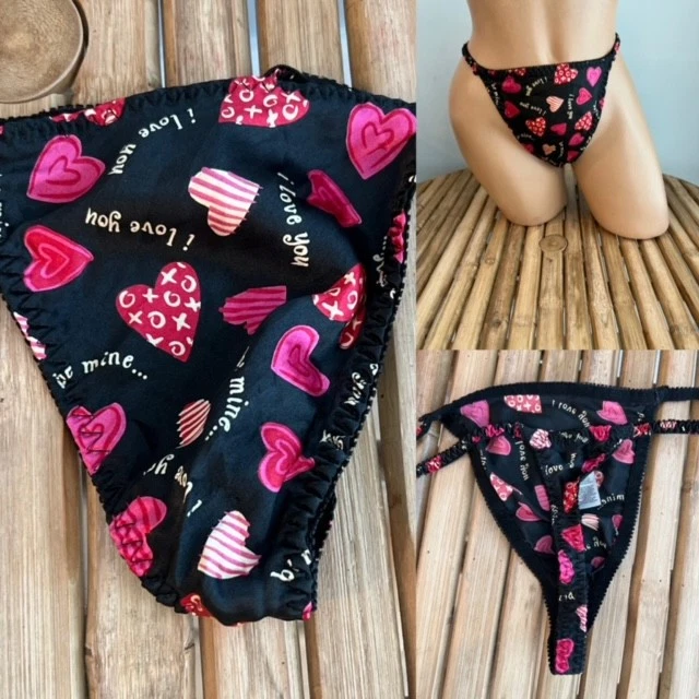 BRAGAS BIKINI TANGA SATINADA VINTAGE por DELICATES talla 6 Foto 1 de 1