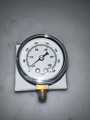 MARSHALLTOWN INSTRUMENT PRESSURE GAUGE 34693-3 Boiler Gauge 100 Psi - Image 1 of 4
