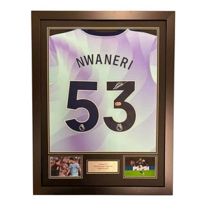 Ethan Nwaneri signed Shirt FRAMED ACG JERSEY ARSENAL Odegaard Eze Havertz Henry - Bild 1 von 4