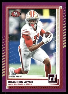 2025 Donruss #249 Brandon Aiyuk Press Proofs Purple - Picture 1 of 2