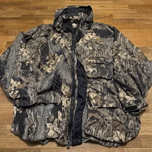 Whitewater Outdoors Camo Rain Jacket Poncho Zip Up Hunting Fishing Men’s 2X - Picture 1 of 5