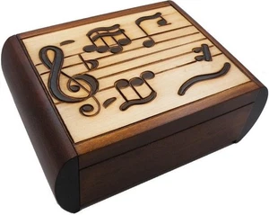 Musik - Geheime Holzpuzzlebox - Bild 1 von 4