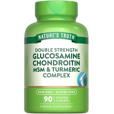 Nature's Truth Double Strength Glucosamine Supplement 1500mg 90 Caplets - Изображение 1 из 4