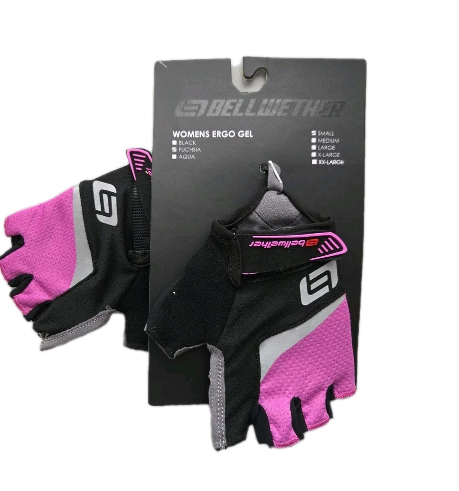 Guantes de gel Bellwether Ergo - fucsia, dedo corto, para mujer, pequeños Foto 1 de 2