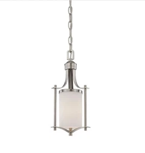 1-Light Mini Pendant in Satin Nickel 💡 - Picture 1 of 1