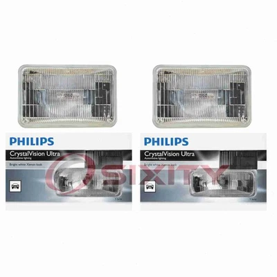 2 pc Philips High Low Beam Headlight Bulbs for Dodge Caravan Dakota Daytona pv - Image 1 of 4