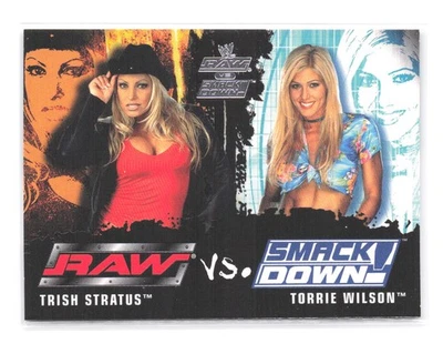 Fleer WWE 2002 Raw vs. SmackDown Trish Stratus vs. Torrie Wilson 82 WWF Foto 1 de 2