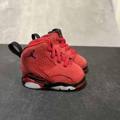 Nike Air Jordan Jumpman MVP Zapatos Infantil Talla 2C Rojo Negro Bebé Tenis Niño Pequeño Foto 1 de 4