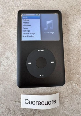 Apple iPod classic 6th Generation Black (80GB)New Battery - Image 1 of 4