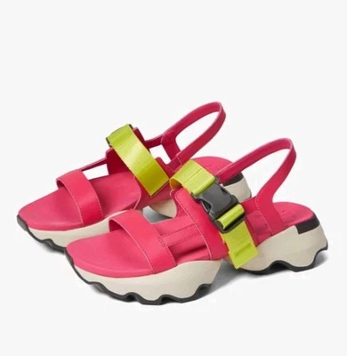 Sandalia para mujer Sorel Kinetic™ Impact Sling rosa cactus/jet talla 8,5 nueva en caja Foto 1 de 4