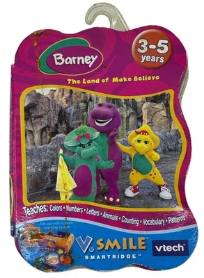 VTech VSmile Barney Land Make Believe Learning Game Cartridge Educational - Image 1 of 3