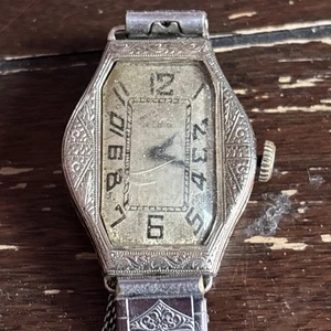 14K Gold Filled Ladies Elgin Double Stock Pride 15 Jewel Watch Parts or Repair - Bild 1 von 15