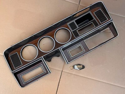 81-93 Dodge Truck D150 D250 Ramcharger OE Instrument Cluster Bezel Woodgrain - Image 1 of 4