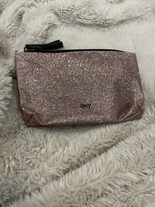 Bolsa de Maquillaje IPSY Solo Oro Rosa Brillo Niñas Regalo Cremallera Brillante Brillante Glamour - Imagen 1 de 3