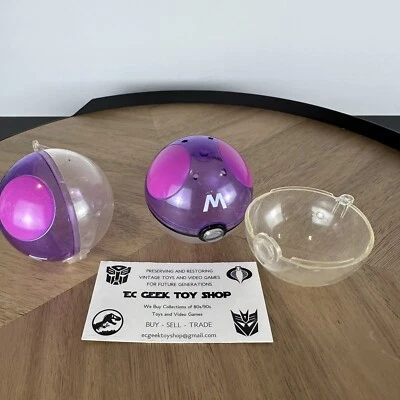 Pokemon Toy Tomy Pokeball Holder Mewtoo Vintage 1990s - Image 1 of 4