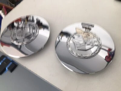 2004 2005 2006 Cadillac DeVille and DTS chrome wheel center caps Reduced - Image 1 of 3