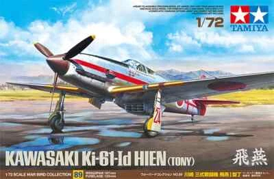 Tamiya 60789 Kawasaki Ki-61-Id Hien (Tony) Kit Montaggio 1/72 - Immagine 1 di 2