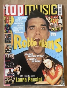 Top Music Magazine January 2002 Robbie Williams Laura Pausini Alicia Keys - Picture 1 of 9