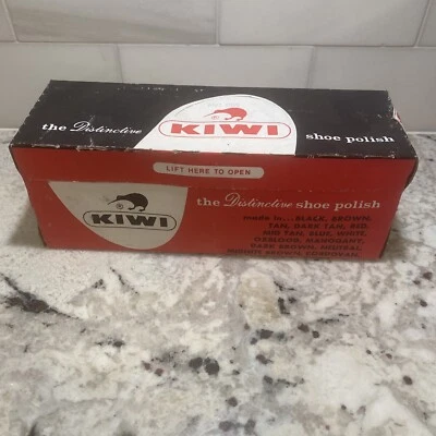 NOS KIWI Shoe Polish * Dozen *Mid Tan* Furniture Stain * SADDLE SOAP- wood stain - Image 1 of 4