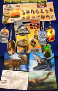 Jurassic World Fallen Kingdom DOG TAG / AUFKLEBER U-Pick-1 Bulls i Toys - Bild 1 von 71