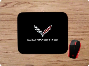 CHEVROLET CORVETTE BOWTIE LOGO NON-SLIP NEOPRENE CUSTOM MOUSE PAD FREE SHIPPING - Picture 1 of 1