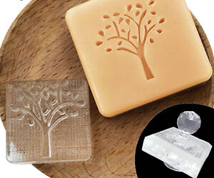 Tree Soap Stamp Handmade Resin Acrylic Natural Soaps Stamping Gift Craft DIY