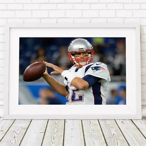 TOM BRADY - NFL Patriots Poster Picture Print Sizes A5 to A0 **FREE DELIVERY** - Picture 1 of 14