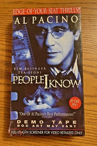 NEW SEALED RARE People I Know (VHS, 2002) Demo Tape Screener Al Pacino - Picture 1 of 10