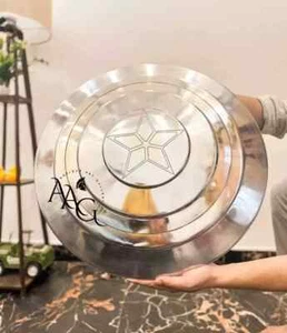 Escudo plateado Capitán América - Escudo del primer vengador - Escudo metálico 22"" pulgadas - Imagen 1 de 5