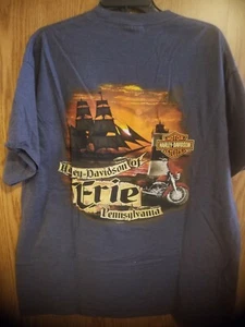 Harley Davidson Erie PA T Shirt XL Size Tag Missing - Bild 1 von 2