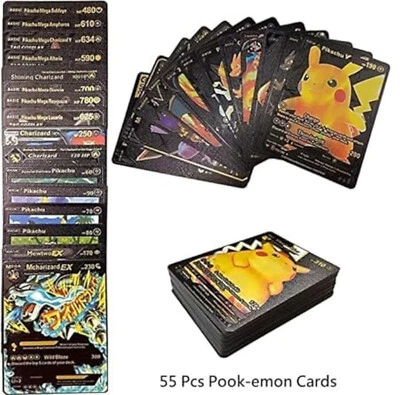 RSINC Playing Foil Cards TCG Deck Box - All Rare Series Cards TCG Deck Box Black - Image 1 of 4