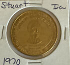 Iowa Centennial Token - Stuart, IA - 1870-1970 - Cpt. Charles Stuart - 100.