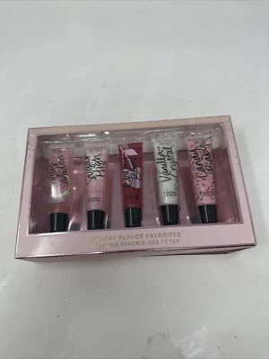 Victoria Secret Holiday Flavor Favorites 5 pc set Lip Gloss Open Box - Image 1 of 3