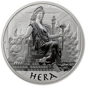 2022 Tuvalu 1$ Hera Gods of Olympus 1oz. Silber 999 NUR 13.500 Stück ST/BU (1066