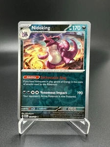 Nidoking Reverse Holo 034/165 - Escarlata y Violeta - 151 Pokémon JCC - Imagen 1 de 2