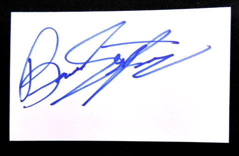Bruce Springsteen Signed Autograph Index Card Cover