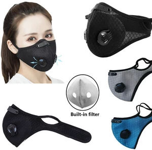 Bufanda deportiva al aire libre cuello calentador diadema máscara con filtro reutilizable lavable - Imagen 1 de 35