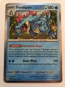 Pokémon TCG Temporal Forces Feraligatr Holofoil 041/162 NM Rare - Picture 1 of 2