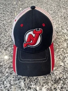 Red Zephyr New Jersey Devils Baseball Cap Hat M/L NHL - Picture 1 of 8