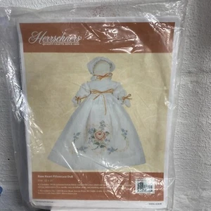 Vintage Herrschners Rose Heart Pillowcase Doll Kit Cross Stitch Sealed - Picture 1 of 4
