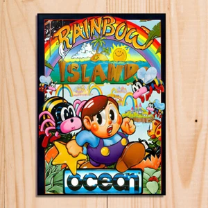 Rainbow Islands Ocean Gaming Vintage Retro Metal Placas Imagen - Imagen 1 de 2